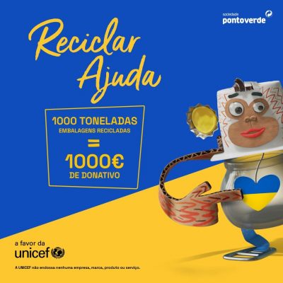 E se embalagens recicladas pudessem ajudar as crianças da Ucrânia?
